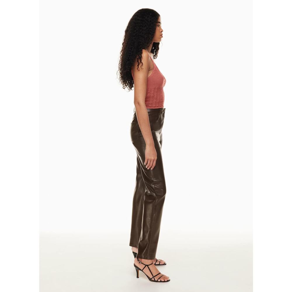 Aritiza Wilfred Melina Vegan Leather Pants Size 6 - Picture 2 of 8